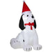 HOMCOM Christmas Santa Inflatable Red, Black, White