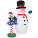 HOMCOM Christmas Snowman Inflatable Multicolour 92 x 187.9 cm