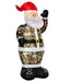 HOMCOM Christmas Santa Claus in Camouflage Inflatable Multicolour