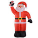 HOMCOM Christmas Santa Claus Inflatable Red 90 x 240 cm