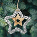 EDCO Christmas Decoration 49398 Silver 170 x170 x20 mm (WxDxH)