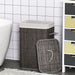 HOMCOM Laundry Basket Grey