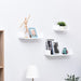 HOMCOM Set of 3 Floating Shelves White