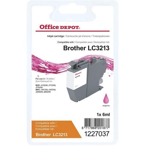 Office Depot LC3213M Compatible Brother Ink Cartridge Magenta