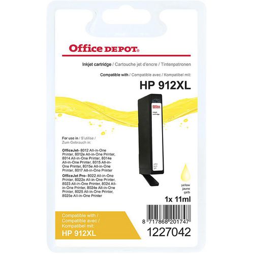 HP 3YL83AE Ink cartridge for Officejet 8023 All-in-One printers, HP 912XL,  yellow, 825 pages