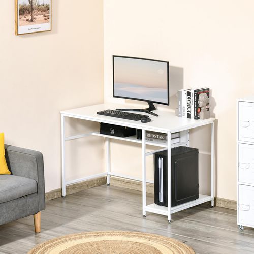 HOMCOM Computer Desk White 600 x 750 mm