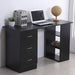 HOMCOM Desk Black 490 x 720 mm