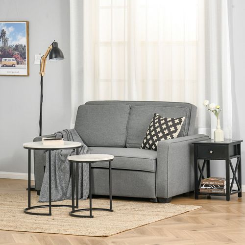 HOMCOM Sofa Bed Grey 870 x 890 mm