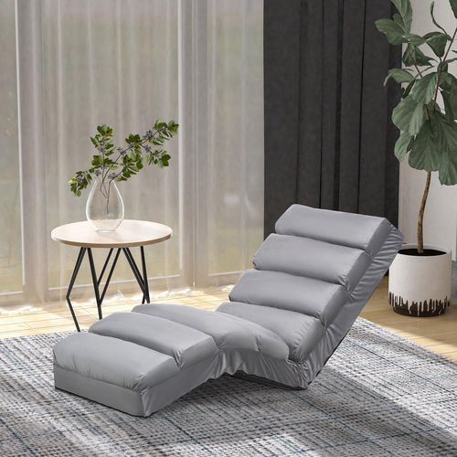 HOMCOM Lazy Sofa Grey 560 x 200 mm