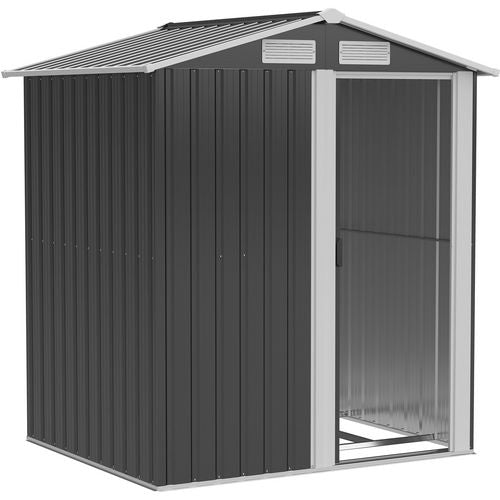 OutSunny Garden Shed Grey