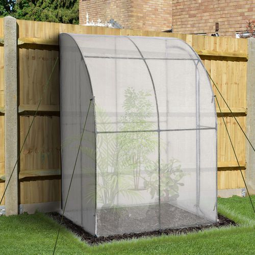 OutSunny Lean to Greenhouse White 143 X 118 X 212 cm