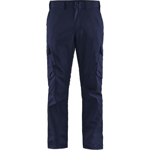 BLÅKLÄDER Trousers 14441832 Cotton, Elastolefin, PL (Polyester) Navy Blue, Cornflower Blue Size 42L