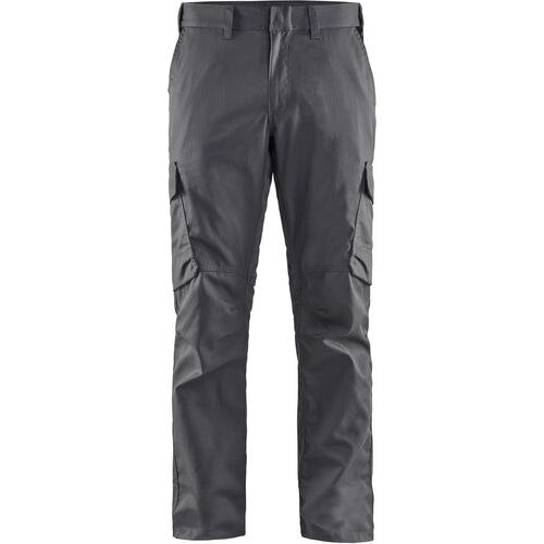 BLÅKLÄDER Trousers 14441832 Cotton, Elastolefin, PL (Polyester) Mid Grey, Black Size 30L