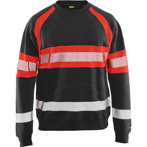 BLÅKLÄDER Sweater 33591158 Cotton Black, Red Size 4XL