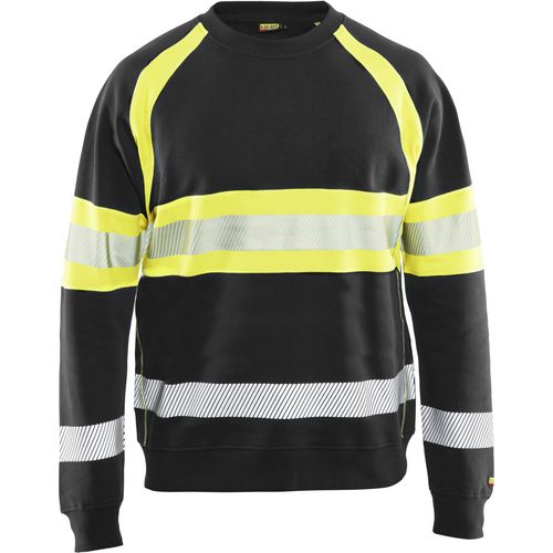 BLÅKLÄDER Sweater 33591158 Cotton Black, Yellow Size 6XL