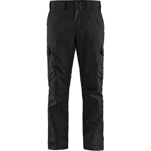 BLÅKLÄDER Trousers 14441832 Cotton, Elastolefin, PL (Polyester) Black Size 32L