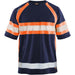 BLÅKLÄDER T-shirt 33371051 PL (Polyester) Navy Blue, Orange Size 4XL