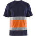 BLÅKLÄDER T-shirt 33871030 Cotton Navy Blue, Orange Size 4XL