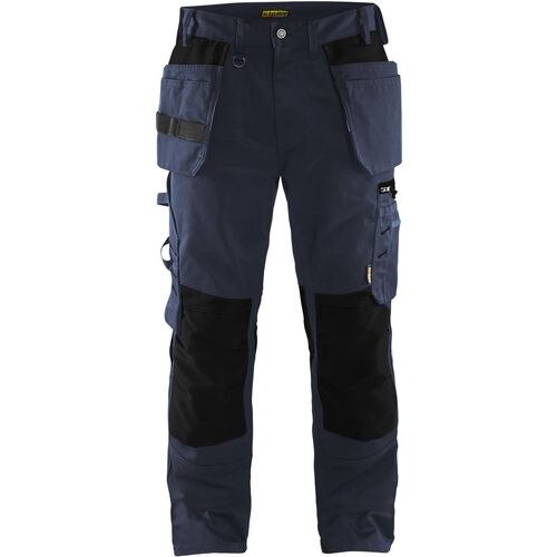 BLÅKLÄDER Trousers 15551860 Cotton, PL (Polyester) Dark Navy, Black Size 43S