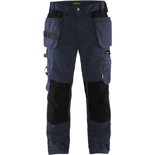 BLÅKLÄDER Trousers 15551860 Cotton, PL (Polyester) Dark Navy, Black Size 36S