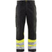 BLÅKLÄDER Trousers 15641811 Cotton, PL (Polyester) Black, Yellow Size 34S