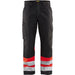 BLÅKLÄDER Trousers 15641811 Cotton, PL (Polyester) Black, Red Size 30R