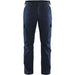 BLÅKLÄDER Trousers 14441832 Cotton, Elastolefin, PL (Polyester) Dark Navy Blue, Yellow Size 34R