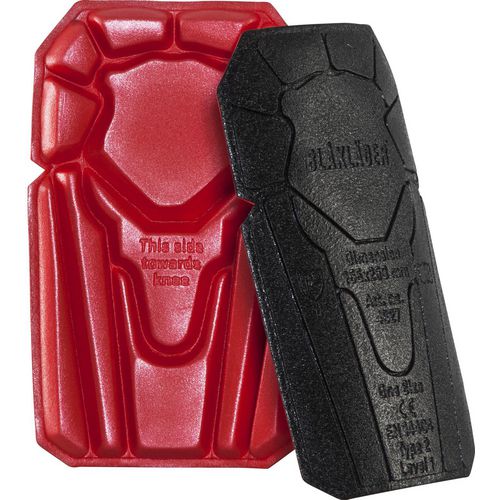 BLÅKLÄDER Knee Pads 40271203 PE (Polyethylene) Black, Red Size One size