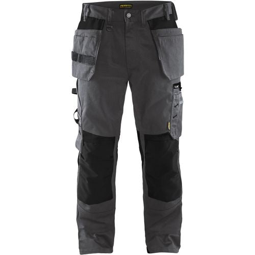 BLÅKLÄDER Trousers 15551860 Cotton, PL (Polyester) Black, Dark Grey Size 34L