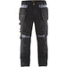 BLÅKLÄDER Trousers 15551860 Cotton, PL (Polyester) Black, Grey Size 38L