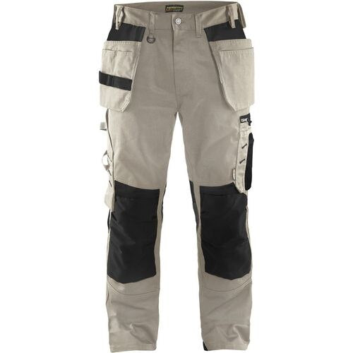 BLÅKLÄDER Trousers 15551860 Cotton, PL (Polyester) Stone, Black Size 32L