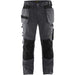 BLÅKLÄDER Trousers 15551860 Cotton, PL (Polyester) Mid Grey, Black Size 38L