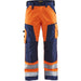 BLÅKLÄDER Trousers 15661811 Cotton, PL (Polyester) Orange, Navy Blue Size 30R