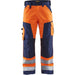 BLÅKLÄDER Trousers 15661811 Cotton, PL (Polyester) Orange, Navy Blue Size 33R