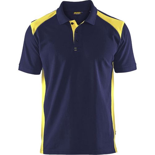 BLÅKLÄDER T-shirt 33241050 Cotton, PL (Polyester) Navy Blue, Yellow Size 4XL