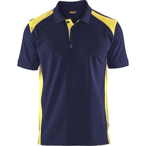 BLÅKLÄDER T-shirt 33241050 Cotton, PL (Polyester) Navy Blue, Yellow Size L