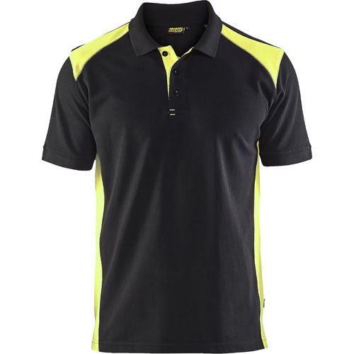 BLÅKLÄDER T-shirt 33241050 Cotton, PL (Polyester) Black, Yellow Size L