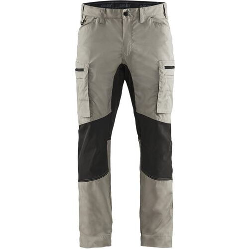 BLÅKLÄDER Trousers 14591845 Cotton, PL (Polyester) Stone, Black Size 30R