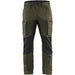 BLÅKLÄDER Trousers 14591845 Cotton, PL (Polyester) Dark Olive Green, Black Size 30R