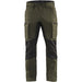 BLÅKLÄDER Trousers 14591845 Cotton, PL (Polyester) Dark Olive Green, Black Size 32R