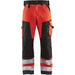 BLÅKLÄDER Trousers 15661811 Cotton, PL (Polyester) Red , Black Size 32R