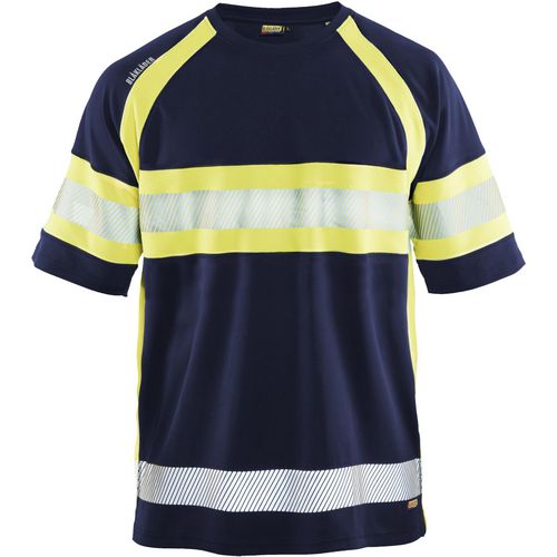 BLÅKLÄDER T-shirt 33371051 PL (Polyester) Navy Blue, Yellow Size 6XL