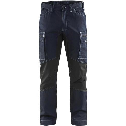 BLÅKLÄDER Trousers 14591142 Cottone, PA (Polyamide) Navy Blue, Black Size 30R