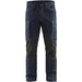 BLÅKLÄDER Trousers 14591142 Cottone, PA (Polyamide) Navy Blue, Black Size 30R