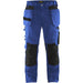 BLÅKLÄDER Trousers 15551860 Cotton, PL (Polyester) Black, Cornflower Blue Size 32L