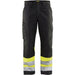 BLÅKLÄDER Trousers 15641811 Cotton, PL (Polyester) Black, Yellow Size 30R