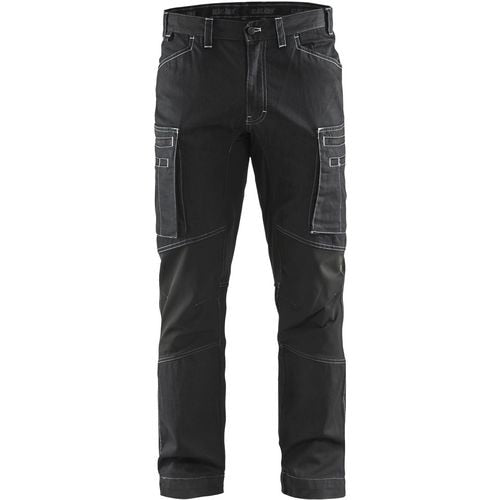 BLÅKLÄDER Trousers 14591142 Cottone, PA (Polyamide) Black Size 30R