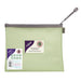 Snopake Zip Lock Bags A5 EVA (Ethylene-Vinyl Acetate) Landscape 26 (W)2 (D)22 (H) cm Pastel Green Pack of 3