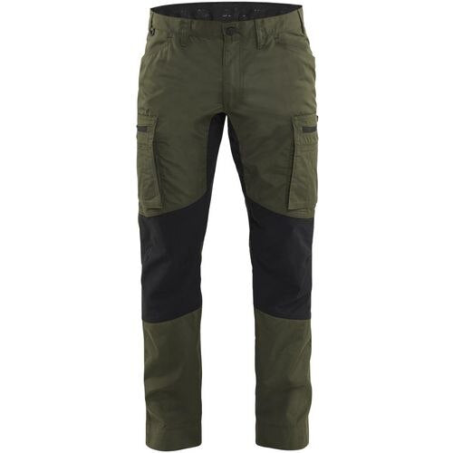 BLÅKLÄDER Trousers 14591845 Cotton, PL (Polyester) Forest Night, Black Size 30R