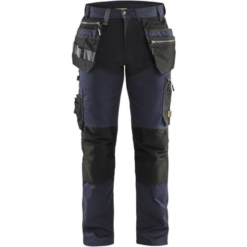 BLÅKLÄDER Trousers 15991860 Cotton, PL (Polyester) Dark Navy, Black Size 34L